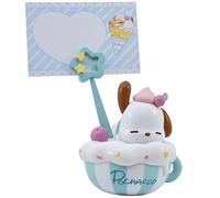 Yume Sanrio Pochacco Party Time Memo Stand - Jolie pince de bureau Sanrio avec motif cappuccino | Cadeaux d'anime pour filles et collectionneurs Sanrio