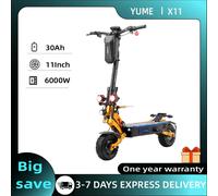 YUME X11 + Scooter électrique 2*300W 60V 30Ah batterie double moteur 11 pouces pneus 90KM kilométrage maximum 150KG vitesse maximale 95 km/h X11+ 60V27Ah