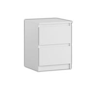 YUMEBLY Table de nuit | Table de nuit | Table d'appoint | Commode de nuit pour chambre à coucher, salon, chambre d'adolescent | Petite commode 40x53x40 cm | Blanc