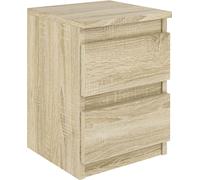 YUMEBLY Table de nuit | Table de nuit | Table d'appoint | Commode de nuit pour chambre à coucher, salon, chambre d'adolescent | 30x41x30 cm | Sonoma