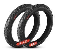 YUMEIGE Lot de 2 pneus de vélo 16 x 1,95 | Pneus 16 x 1,95 | Pneus à Blocs 16 x 1,95 | Pneus BMX 16 Pouces