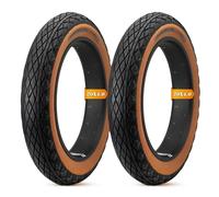 YUMEIGE Pneu Fat Bike 20x4 | Pneu Fat Bike 20x4 Pouces | Pneu Ruban Marron | 60TPI 20PSI 140KPA | 1 pièce(Tire)
