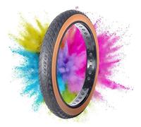 YUMEIGE Pneus Fat Bike 26x4 avec Bande de roulement | Pneu Fat Bike 26x4.0 à flancs Bruns | Pneu Neige Fat Bike 26x4.0 for VTT électrique | 60TPI 30PSI