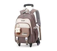 Yumenam Sac à Dos à Roulette Fille Garçon,Légers Détachable Cartable Scolaire College avec 6 Roulettes,16 Pouces Trolley Bag Grand pour Voyages Scolaires,Convient aux Adolescents de 9 à 18 Ans