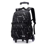 Yumenam Sac à Dos à Roulettes Garçon, Légers Détachable Cartables Scolaire Trolley Garçon Primaire College,Cartable à Roulettes en Nylon Durable pour Voyages Scolaires de 8 à 14 ans