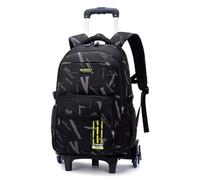 Yumenam Sac à Dos à Roulettes Garçon, Légers Détachable Cartables Scolaire Trolley Garçon Primaire College,Cartable à Roulettes en Nylon Durable pour Voyages Scolaires de 8 à 14 ans