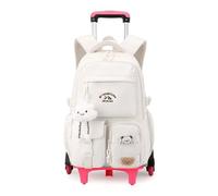 Yumenam Sac à Dos à Roulettes pour Filles,Sac D'école pour Adolescents avec Chariot Amovible, Sacs d'école primaire Sac à dos à roulettes pour collégiens et lycéens