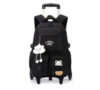 Yumenam Sac à Dos à Roulettes pour Filles,Sac D'école pour Adolescents avec Chariot Amovible, Sacs d'école primaire Sac à dos à roulettes pour collégiens et lycéens