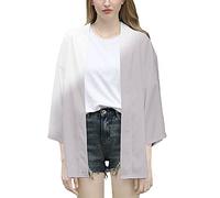 Yumenam Unisexe Kimono de Demon Slayer Kimetsu no Yaiba Tanjirou Nezuko Agatsuma Zenitsu 3D Imprimé Manches 3/4 Casual Costume Cosplay Cardigan Top Veste Cape Jacket Sweatshirt Pullover