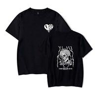 Yumenam Unisexe T-Shirt Manches Courtes 3D Impression Lâche Haut T-Shirts de Sport D'été Hip Hop Tops Chemisiers pour Les R.I.P Juice Wrld