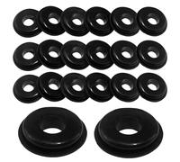 Yumfugu Glad Lot de 20 joints à main en caoutchouc pour camion - Joints ronds pour tuyau d'air de frein - Pour semi-camions, remorques - Noir