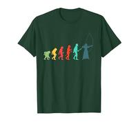 Yumi Bow Evolution Retro Kyudo Arc Japonais T-Shirt, Homme, Vert Forêt, M