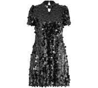 Yumi Yumi Black Big Sequin Tunic With Keyhole Neckline Dress Black EU 42 (UK 14)