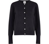 Yumi Yumi Black Metallic Knit Cardigan With Pearl Button Details