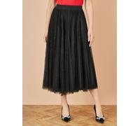 Yumi Yumi Black Sparkle Mesh Tulle Skirt Black EU 38 (UK 10)