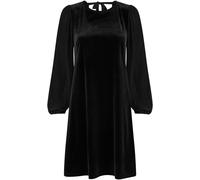 Yumi Yumi Black Tunic Dress with Pleated Balloon Sleeves And Tie Back Black EU 48 (UK 20)