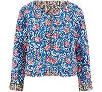 Yumi Yumi Blue Dark Animal Reversible Quilted 100% Cotton Jacket