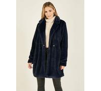 Yumi Yumi Blue Faux Fur Coat