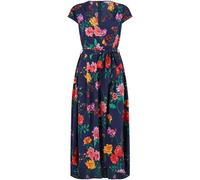 Yumi Yumi Blue Flower Print Wrap Midi Dress Blue EU 38 (UK 10)
