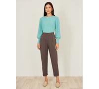 Yumi Yumi Cotton Canvas Chino Trousers Brun FR 42 (EU 40)