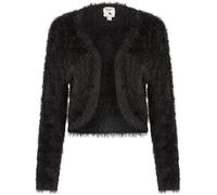 Yumi Yumi Fluffy Long Sleeve Knitted Bolero Noir M (FR 42-44)