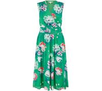Yumi Yumi Green Blossom Print Stretch Mesh Dress With Pockets Green EU 40 (UK 12)