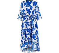 Yumi Yumi Light Blue Kimono Sleeves Midi Dip Hem Wrap Midi Dress Light Blue EU 36 (UK 8)