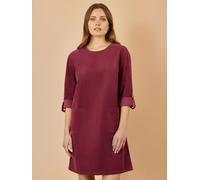 Yumi Yumi Red Cord Tunic Dress With 3/4 Sleeves And Pockets Red 10