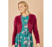 Yumi Yumi Red Eyelash Knit Bolero