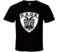YUMIAN Greek Soccer PAOK T Shirt Black L