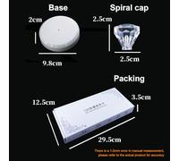 YUMILI 120 bâtons Nail Art carte de couleur présentoir spirale faux ongles affichage tableau froid étagère outils de pratique pour Solon ongles vernis Gel Show (Rond)