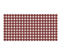 YUMILI 200Pcs 1 Inch (25mm) Red Flocking Sandpaper Discs for Car Polishing, Wood, Metal & Furniture, Compatible with Polishing Pads & Machines, Fine to Semi-Rough Finish (320grits)