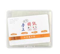 YUMILI 500 Pcs Comestibles Rice Wafer Paper Paper Filon D'emballage à la Main pour Feuilles de Papier de Riz Naturel Gluten Parfaites pour Emballer les Bonbons Maison Accessoires de