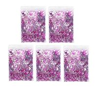 YUMILI 8mm Pink Confetti Party Glitter Sequin Table Decorations Aluminum Foil Material Durable Sparkling Confetti for Baby Baptism Ornaments and Birthday Party Decorations (Letter)