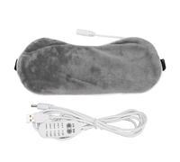YUMILI bandeau chauffant USB compresse chaude réglable nourrir les yeux 5 vitesses bandeau pour dormir (Gris)