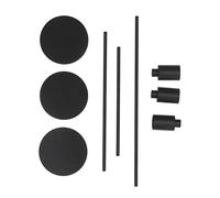 YUMILI Black Candlestick Holders Tall Candle Holder Stand Black Matte Metal Wrought Iron Conical Wedding Props For Home Decor Dining Room Living Room Study Bar