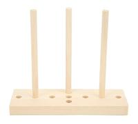 YUMILI Bow Maker Kit Multipurpose Portable Adjustable Wooden Bow Ribbon Decorative Gift Making Tool for Christmas Party Decorations and Gift Wrapping Oak Material 1 Base 3 Sticks