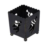 YUMILI Candle Holder Black Sturdy Durable Premium Iron Simple Unique Design Safe Stable Candle Stand for Table Fireplace Living Room Dining Table Christmas Decoration (Black Angel)
