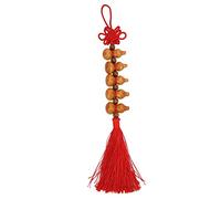YUMILI Chinese Tassel Pendant Mahogany Car Ornament Profound Implication Express Blessing for Home Decoration and Gift Giving Health Longevity Happiness Safe Family