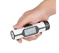 YUMILI Horloge Mondiale de Voyage - Réveil thermomètre numérique avec 18 fuseaux horaires, Lampe de Poche LED Réveil numérique de Voyage dans Le Monde, thermomètre extérieur