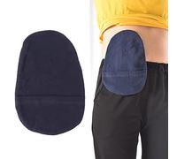 YUMILI Housse de sac de stomie en coton doux - Réutilisable et lavable avec fermeture pour sac de colostomie/illéostomie, respirante et douce pour la peau (environ 24 x 16 cm)