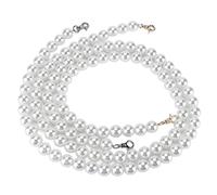 YUMILI Imitation Pearl Chains Bag Strap Elegant Shining Durable Purse Handle Replacement Accessories for Women Handbags ABS Material 18mm Bead Diameter 2Pcs (1m)