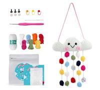 YUMILI Kit initial pour débutants au crochet, ensemble pour débutants, paquet au crochet complet amigurumi Starter set avec tutoriel vidéo, kit de crochet bricolage pour enfants adultes, cadeau