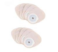 YUMILI Lot de 10 sacs de colostomie, jetables, avec colle hydrocolloïde douce pour la peau, sacs transparents et auto-scellants pour réduire le risque de fuite