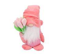 YUMILI Nain de fête des Mères en peluche décoratif fait à la main - Rose