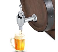 YUMILI Robinet de Robinet en cuivre, Robinet de Distributeur de Boissons de Robinet de Baril de vin pour Le Robinet de Rechange de Distributeur de Boissons de Baril de bière de vin(Chrome12mm)