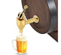 YUMILI Robinet de Robinet en cuivre, Robinet de Distributeur de Boissons de Robinet de Baril de vin pour Le Robinet de Rechange de Distributeur de Boissons de Baril de bière de vin(Doré12mm)