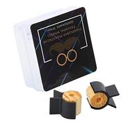 YUMILI Rouleau à moustache - Outil de coiffure pour une forme parfaite du guidon - Avec 2 roues en bois et clips - Kit d'entraînement de barbe léger et portable pour homme (idéal pour papa, mari et