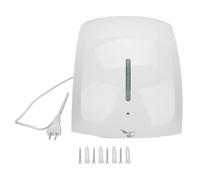 YUMILI Sèche-mains professionnel pour montage mural | Activation automatique, air chaud à température agréable, séchage rapide | Boîtier en ABS blanc (avec matériel de montage)