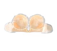 YUMILI Soutien-gorge adhésif en silicone une pièce push-up sans bretelles sans couture pour robe de mariée (C)